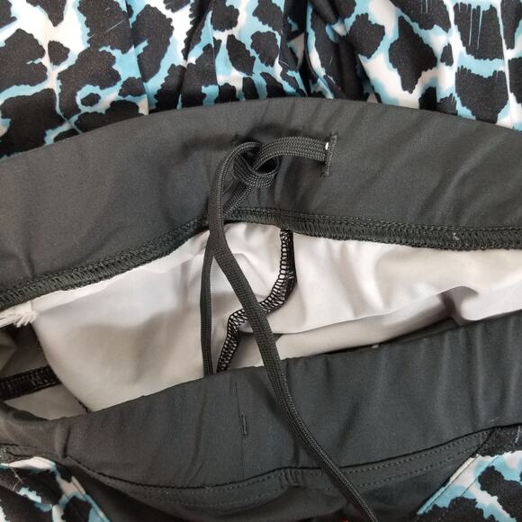 Adidas Stella McCartney Leopard Print Running Legging Blue Black Small - Picture 8 of 11